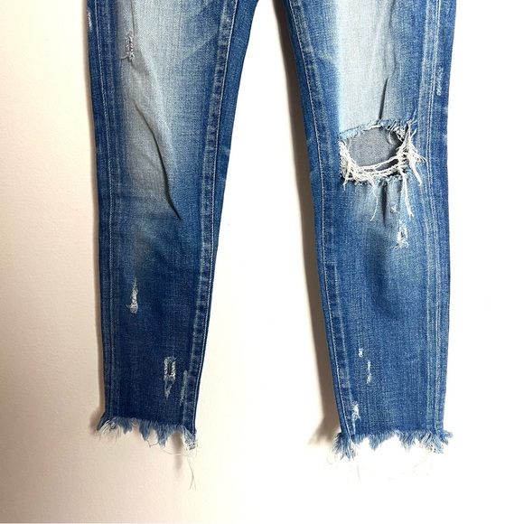 Moussy Vintage Ridgewood Distressed Mid Rise Skinny Jeans - Picture 5 of 11